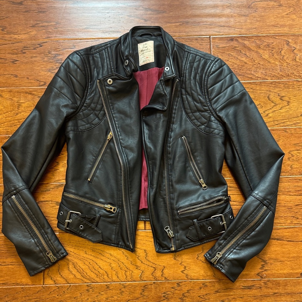 We The Free Vegan Leather Jacket